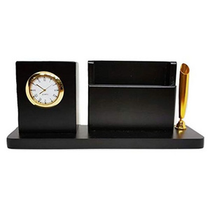 Pen Holder with Clock and Temperature Display Digital Pen Holder Decorative Pen Holder