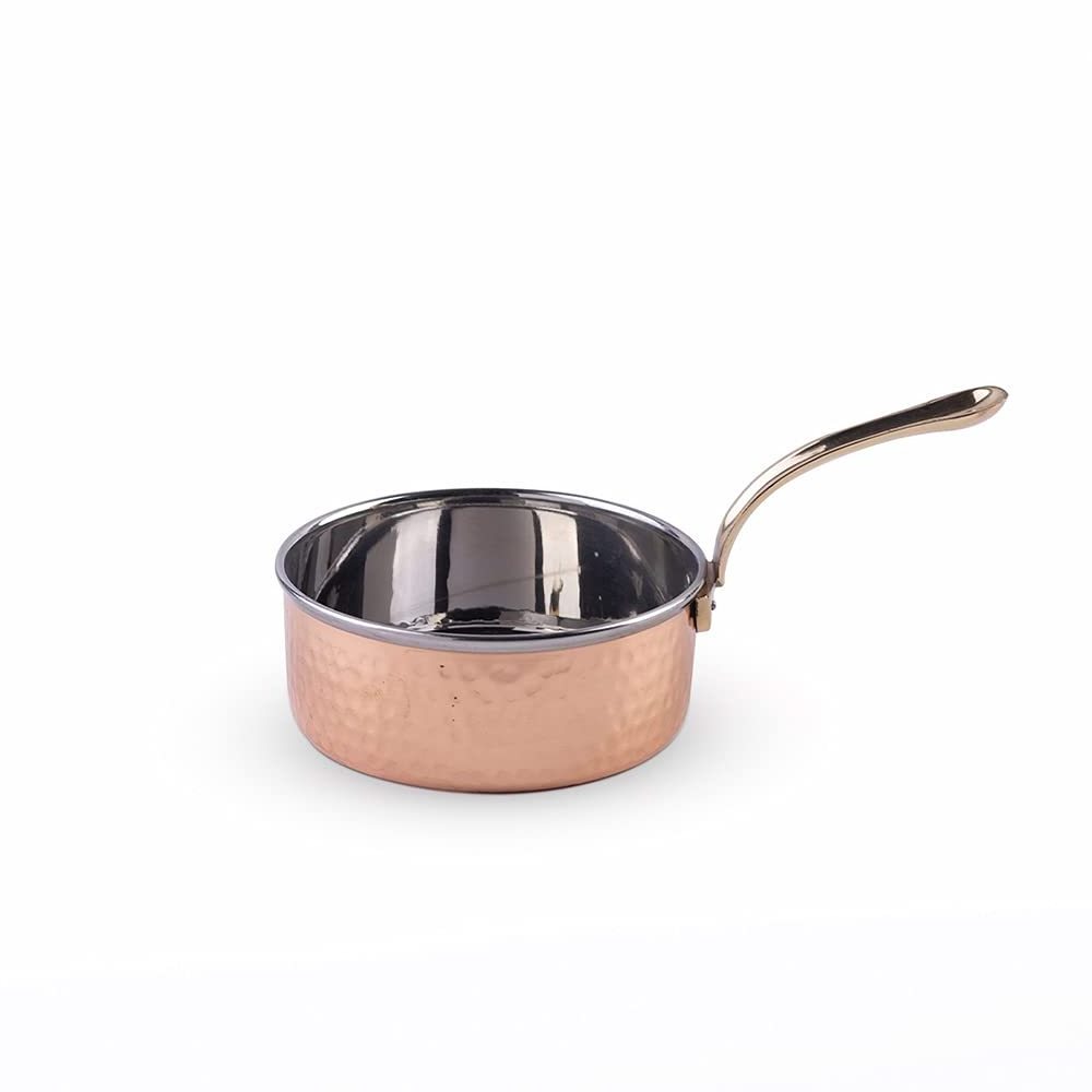 Restaurant Small Copper with Stainless Steel Fry Pan For Kitchen Use Nonstick Sauce pan sauce pan king international