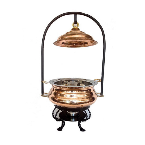 Hotel restaurant luxury copper chafing dish food warmer high quality new design best latest design  copper chaffing dish