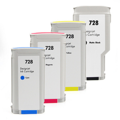 For HP 728 130ML 300ML For HP728 Compatible Ink Cartridge For HP Designjet T830 MFP T730 Printer With Dye Ink