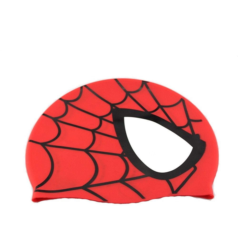 Cartoon Printing Silicone Swim Cap-Spiderman Swim Cap -Child Swim Cap Hat