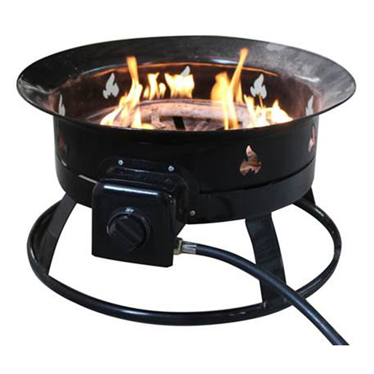 Multifunction round gas fire pit outdoor burner