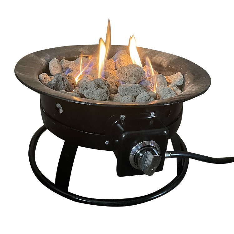 19 inch Propane Fire Pit with cover 58,000 BTU