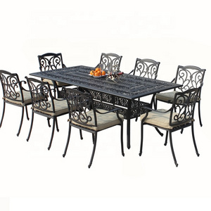 9pc Die cast aluminum garden outdoor patio furniture