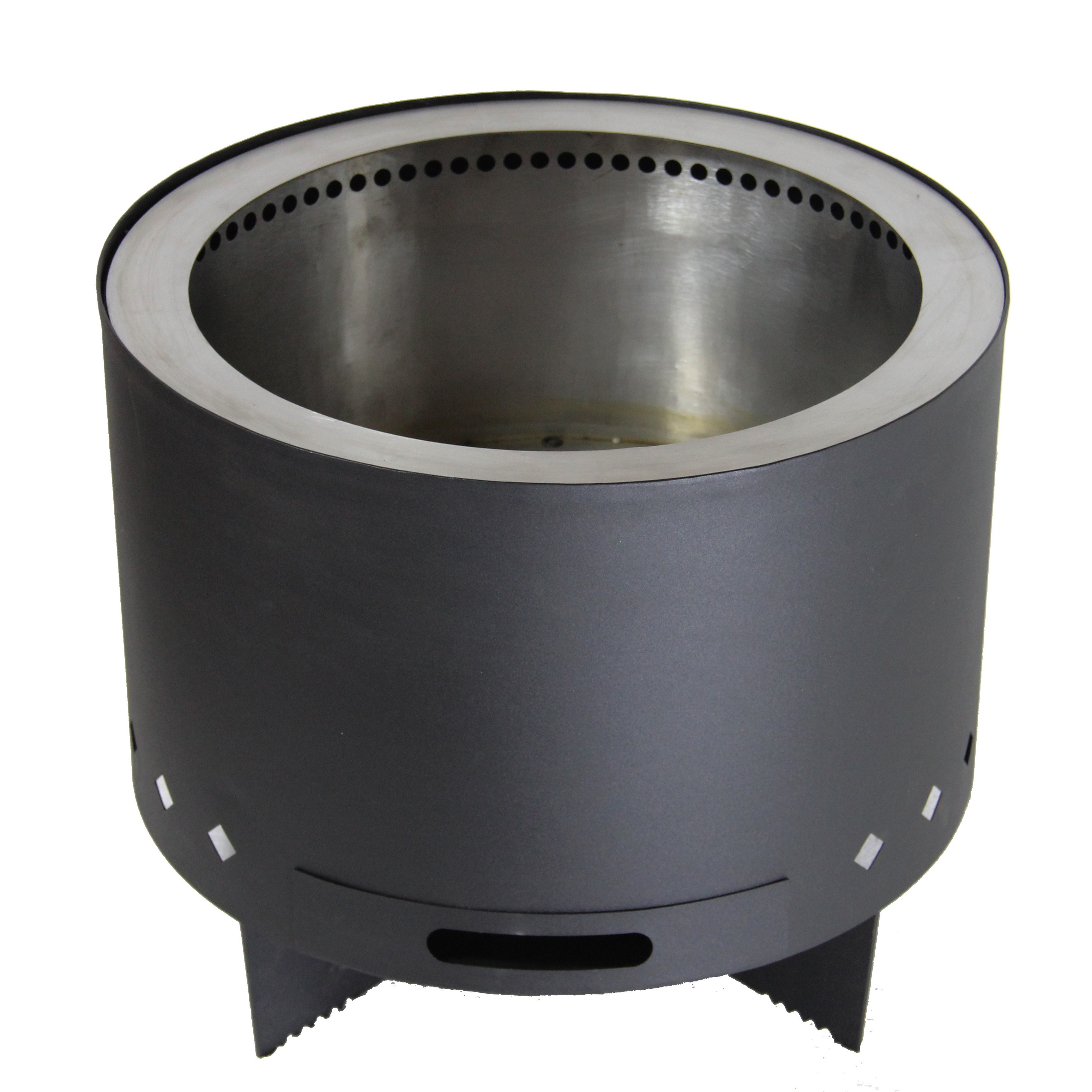 Black Portable outdoor garden stainless steel Or Metal Brazier Stove smokeless fire pit cover