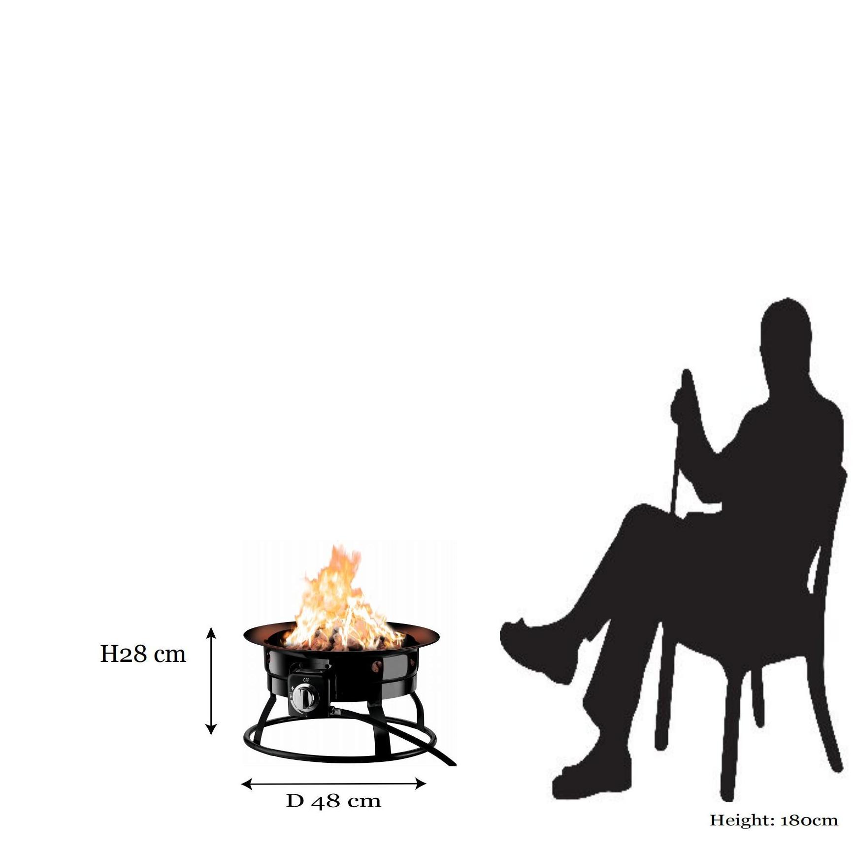 Portable nature gas fire pit outdoor gas fire pit for sale