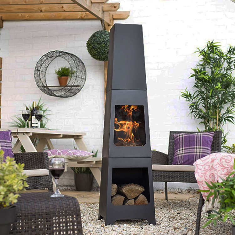 Outdoor chimenea patio heater garden supplier hot sales woodburning fire pit for dercorativas