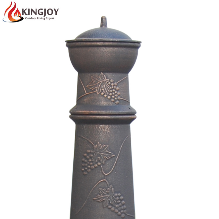 USA Outdoor Antique bronze wood burning cast iron chimney