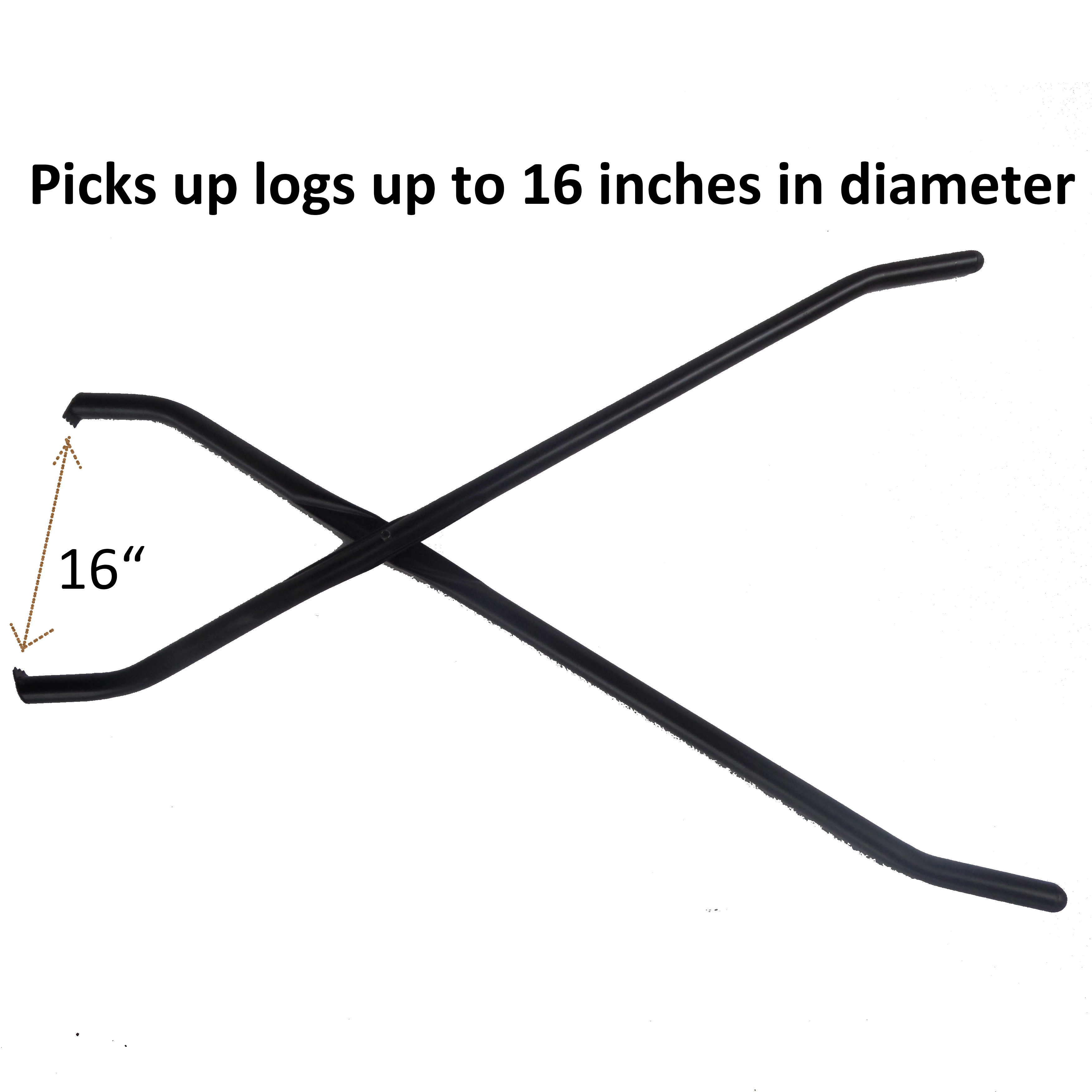 40 Inch hand log grabber used for Wood-Burning Fire Pit or Fireplace Log Grabber