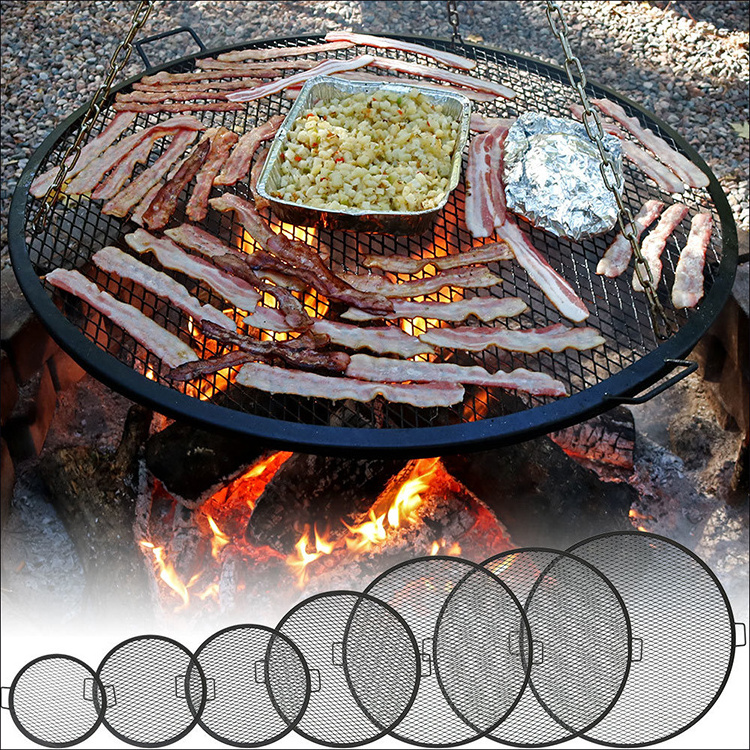 30 Inch Fire Pit Round Grill Cooking Grate For BBQ