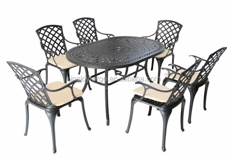 USA Europe market popular cast iron Outdoor Patio Dining garden furniture