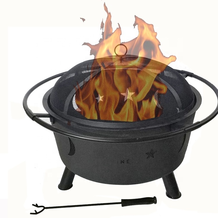 garden diy big deep brazier modern sphere fire pit with bbq grill