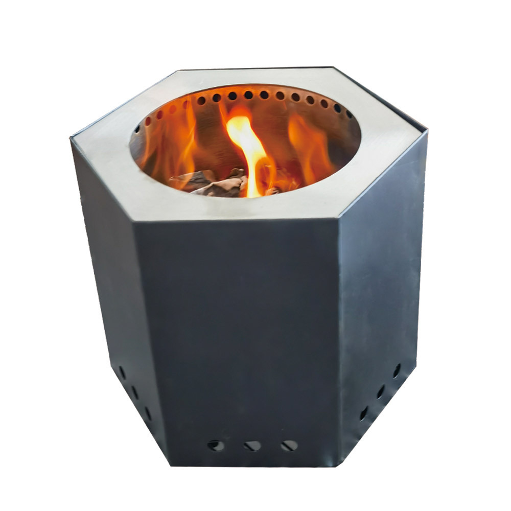 Custom portable small fire pit smokeless tabletop indoor small fire pit