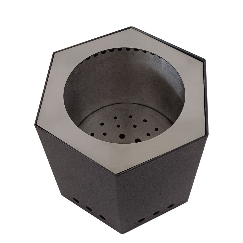 Tabletop Fire Pit Low Smoke Camping Stove for Outdoor & Patio, Fueled by Pellets or Wood, Safe Burning Table Top Firepit