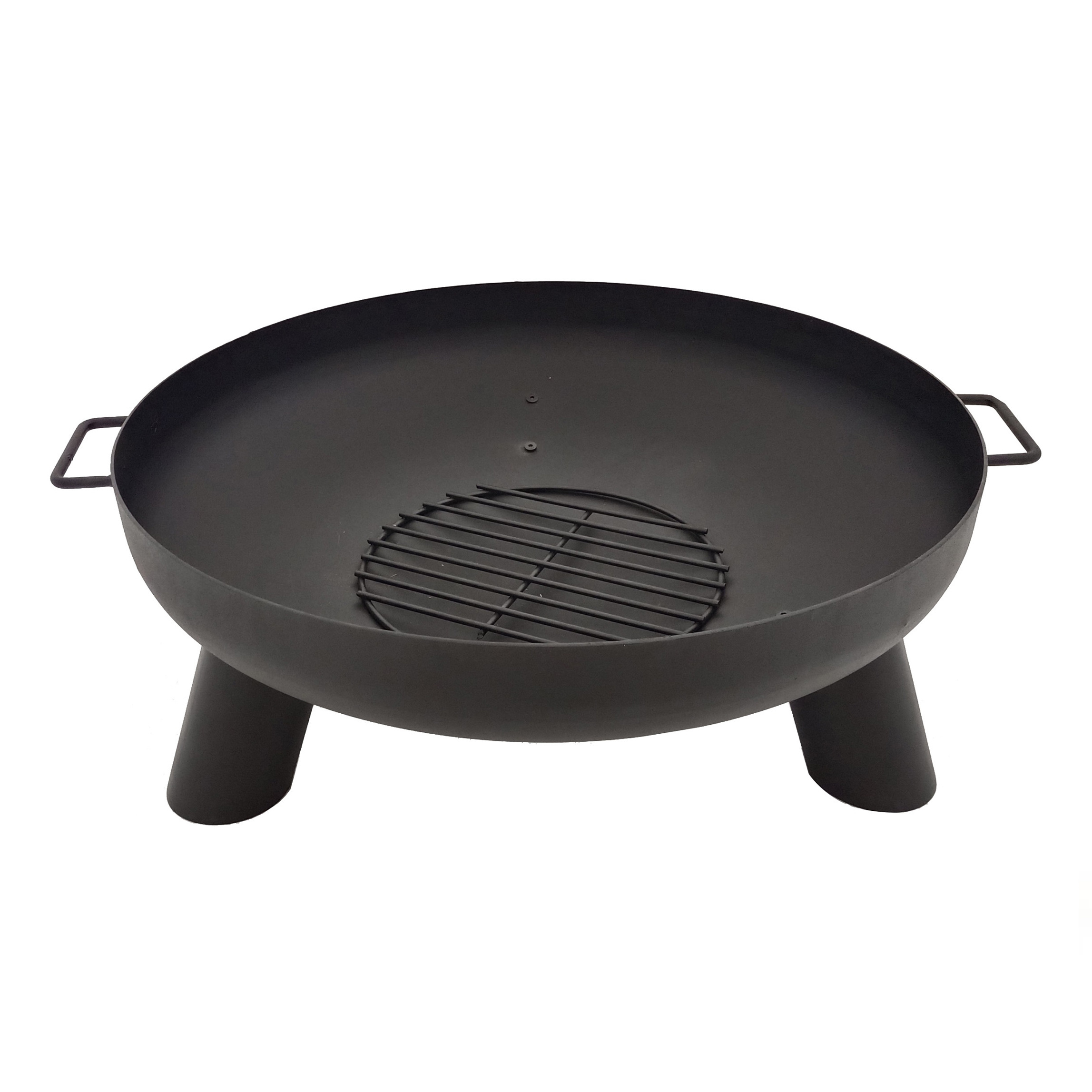 23.6 in Steel Replacement Fire Bowl with Round Spark Screen, Poker and Detachable Grate