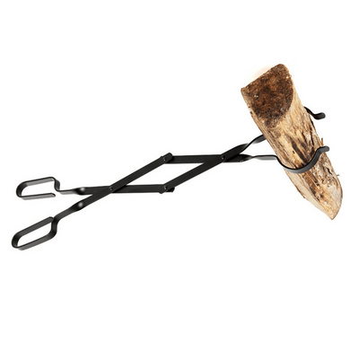 Indoor Outdoor Firewood Log Tongs Log Grabber for Fire Pit