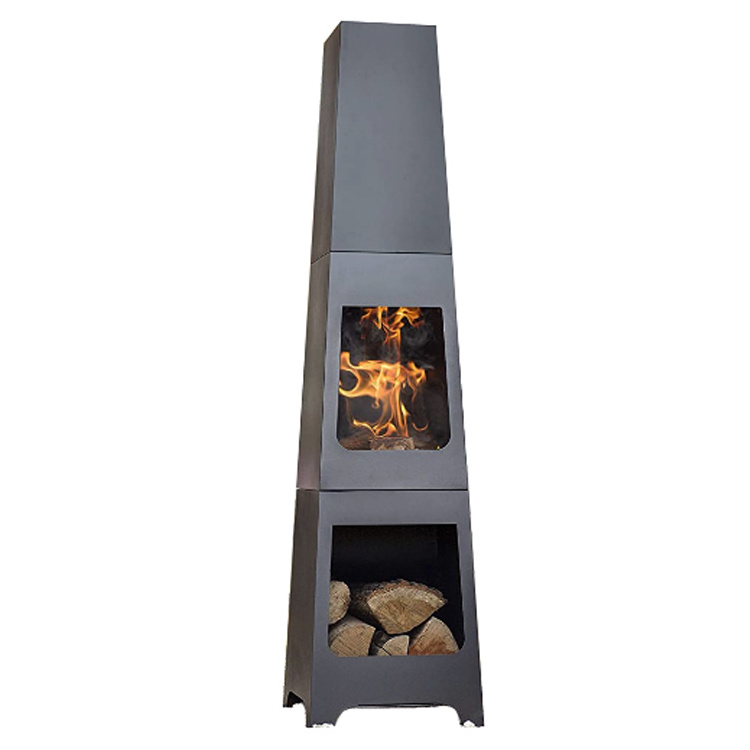 Outdoor chimenea patio heater garden supplier hot sales woodburning fire pit for dercorativas