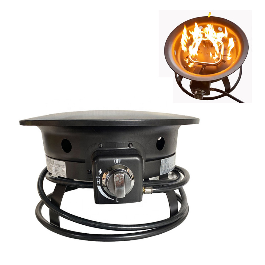 Kingjoy Outdoor propane gas stove heater camping portable firepits with stainless steel ring burner