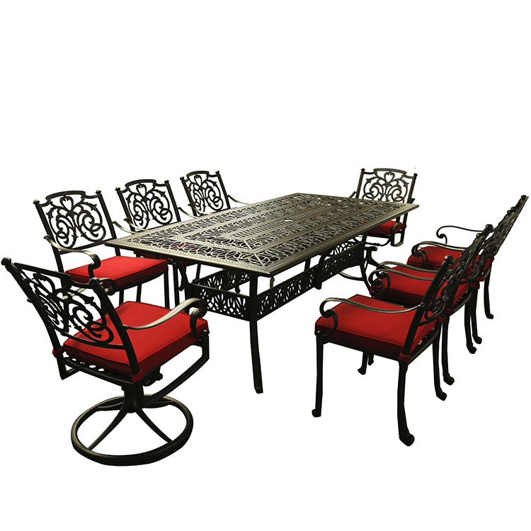 cast aluminum patio garden furniture outdoor sofa black sets