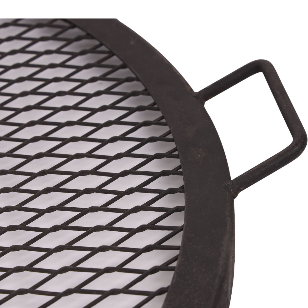 40 inch round X-marks fire pit cooking grate