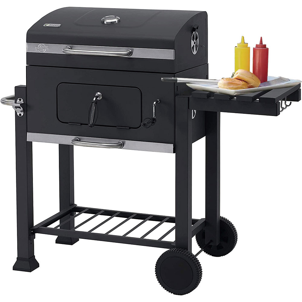 Kingjoy Black Smokeless Adjustable bbq Smoker Grill Table