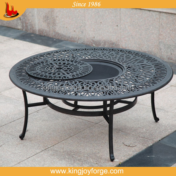 Outdoor Patio Furniture Cast Aluminum fire pit table Deep Seating Sofa