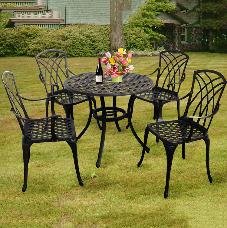 modern metal cottage style wrought iron conversation sets outdoor furniture