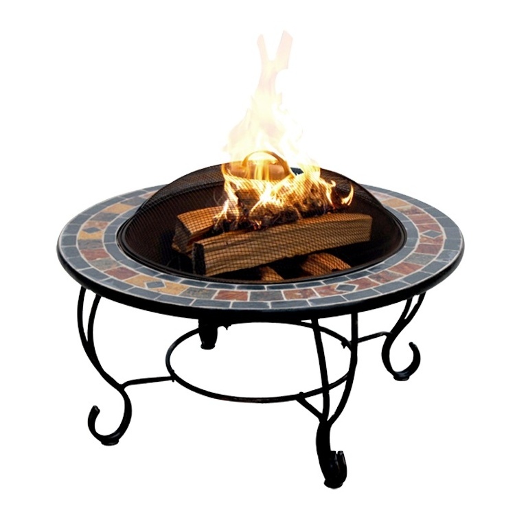 35 inch wood burning slate Fire Pit Table