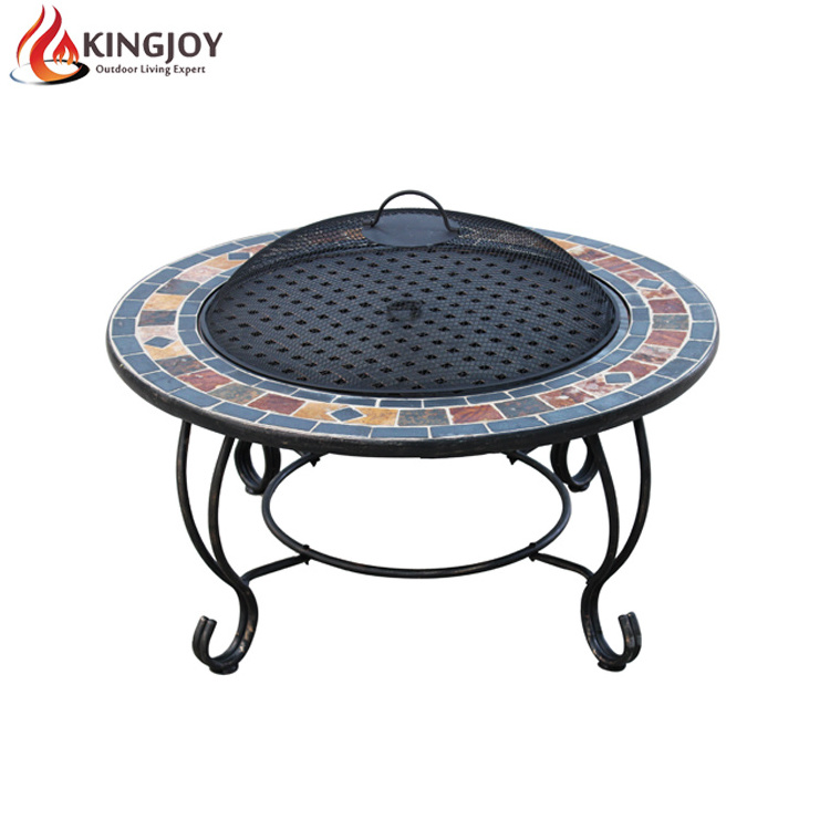 35 inch wood burning slate Fire Pit Table