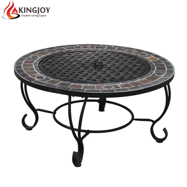 35 inch wood burning slate Fire Pit Table