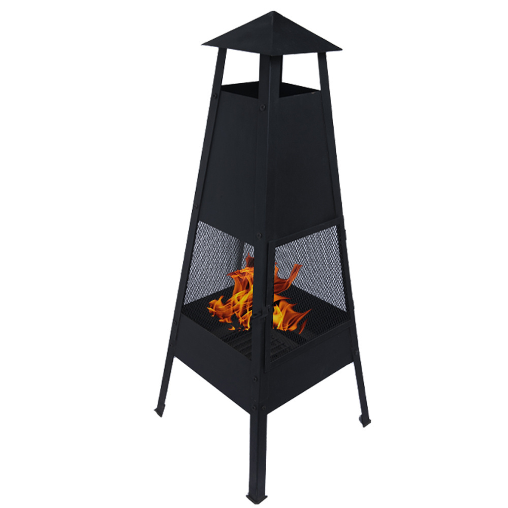 KingJoy Garden Fireplace Steel Campfire Wood Burning Heater Chimeneas