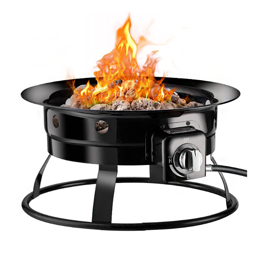 Portable 19 inch 58000 BTU outdoor propane firepit