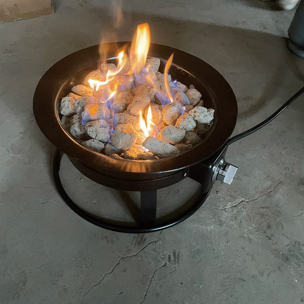 Portable 19 inch 58000 BTU outdoor propane firepit