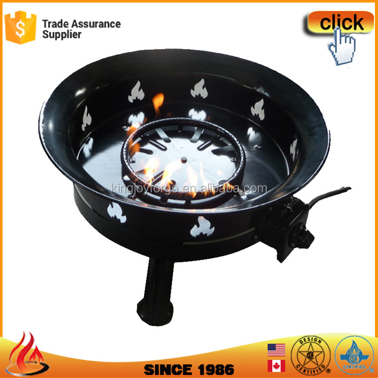 Best Choice Outdoor Camping Steel Gas Fire Pit With Metal Cover