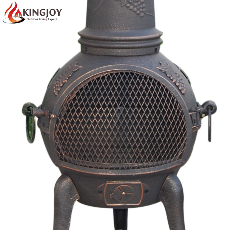 USA Outdoor Antique bronze wood burning cast iron chimney