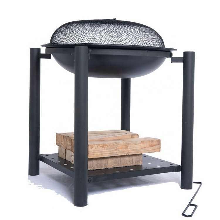 Fire Pit with Poker and Grate  with bbq grills outdoor Fire Pit for Camping Campfire Party Travel Heat Provide