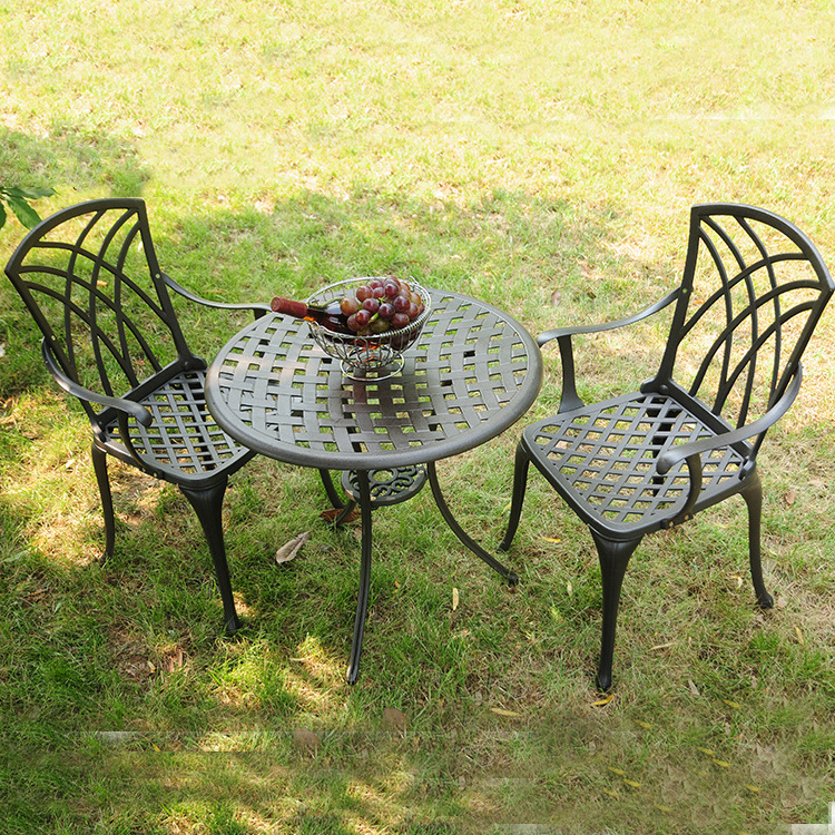 garden furniture outdoor iron cast aluminium garden sofa bistro set metal