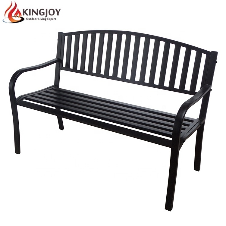 Outdoor 3 Seater Metal Garden Park bench