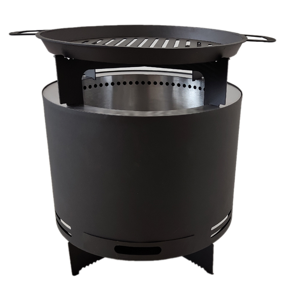 Stainless Steel Smokeless BBQ Grill  Brasero Barbecue Fire Pit