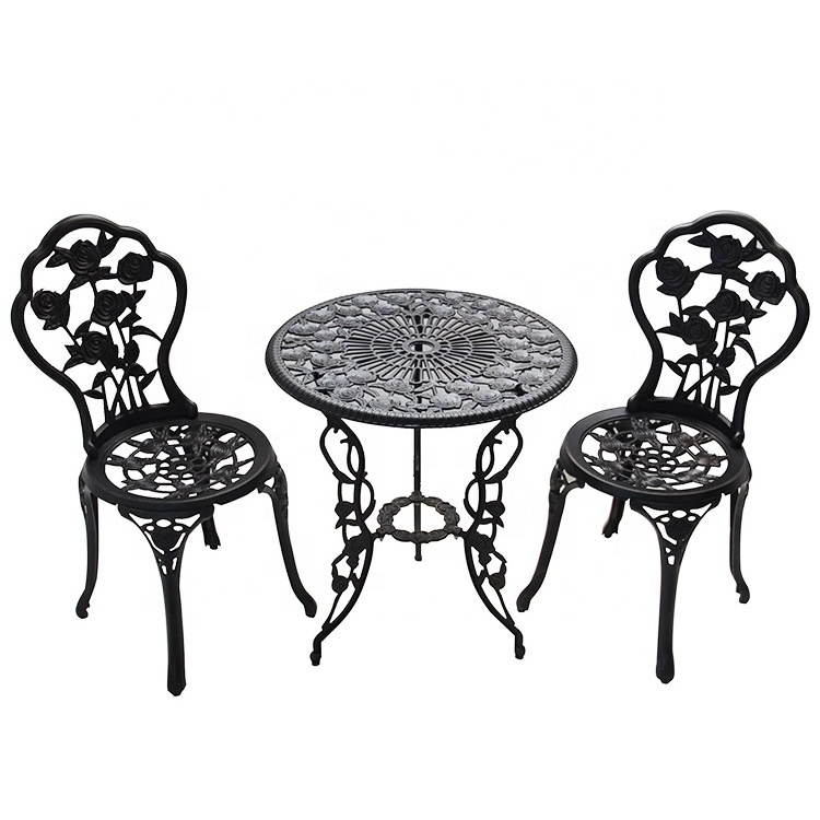 dining patio set cast iron garden table and chairs set