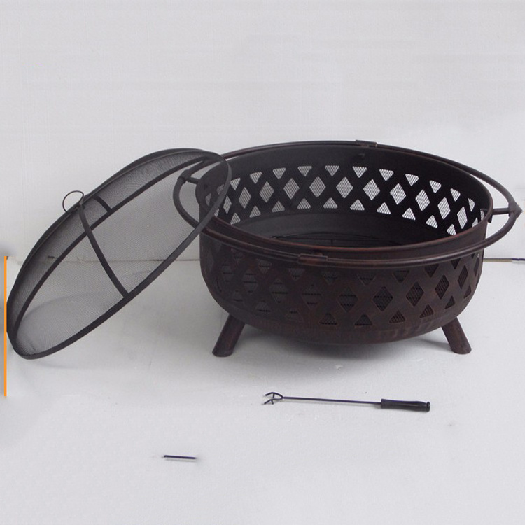 36in outdoor wooding burning fire pit wood large firebowl