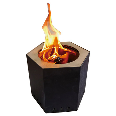 Indoor table top fire pit smokeless mini stainless steel fire pit