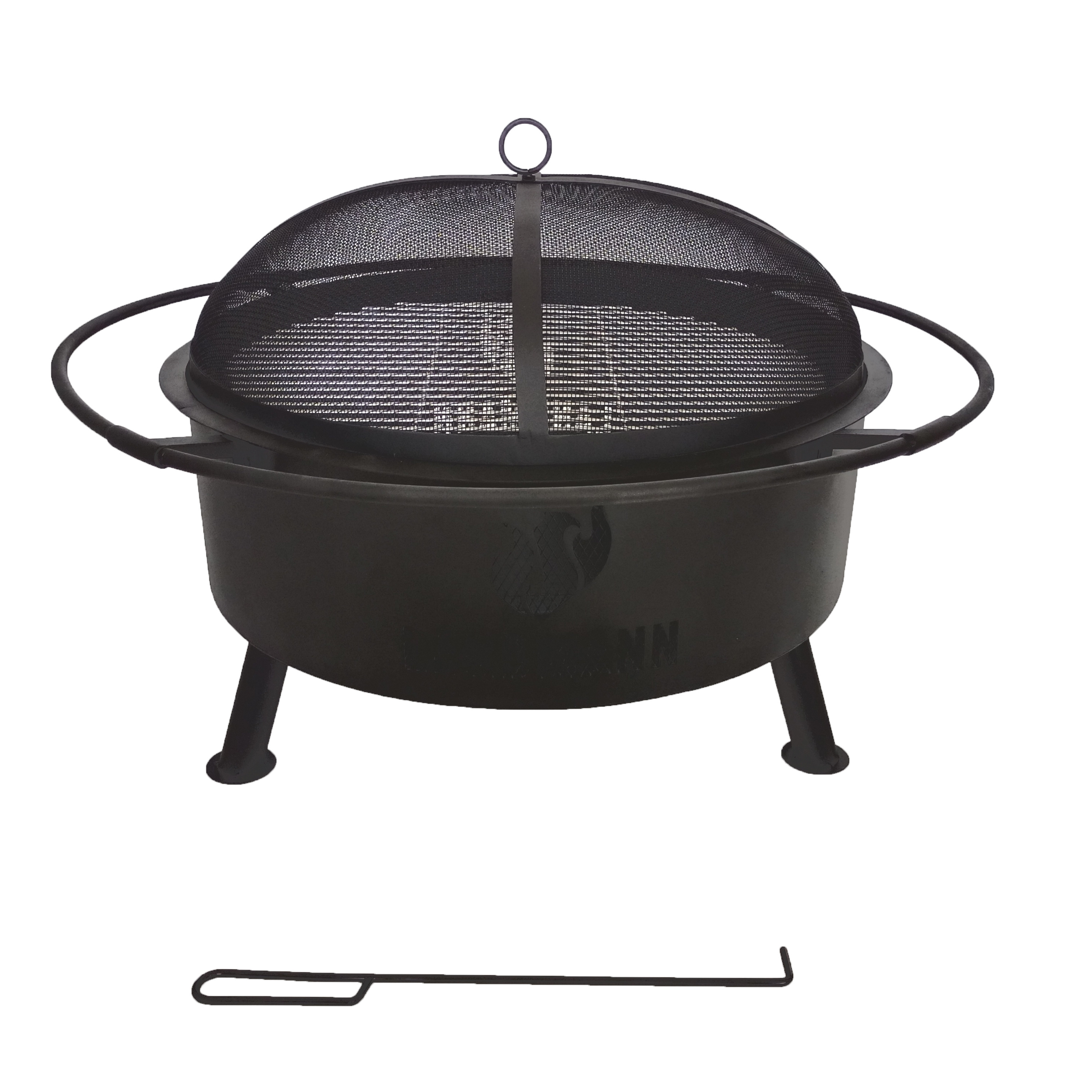 outdoor portable steel fire pit  with  pattern black fire pit customized fire pit