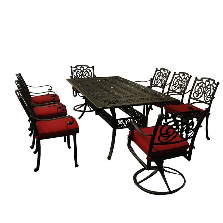 cast aluminum patio garden furniture outdoor sofa black sets