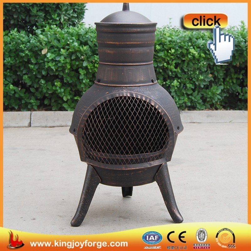 Cast Iron Chiminea Patio Heater BBQ Fire Pit Chimenea Heater Wood burning Stove