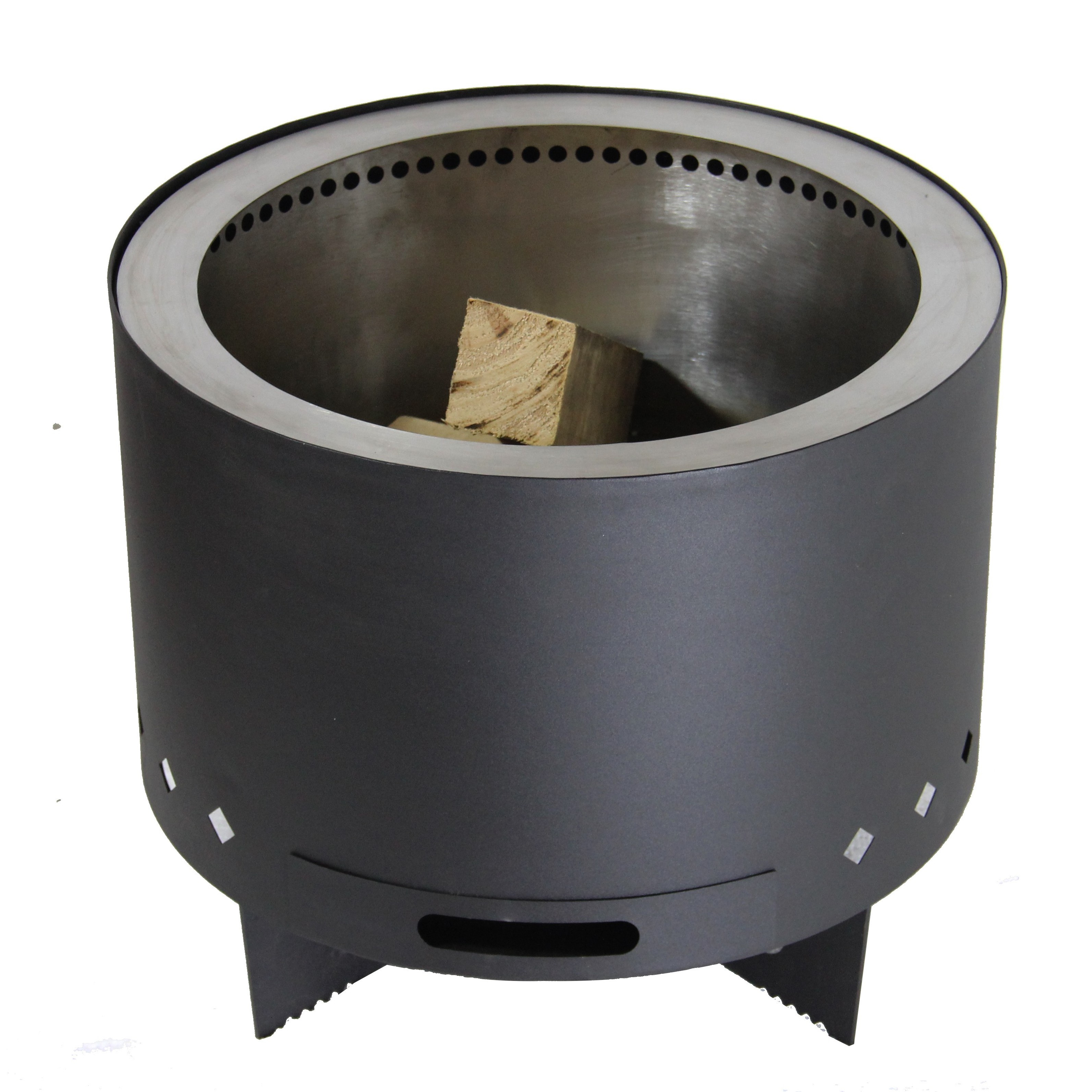 Black Portable outdoor garden stainless steel Or Metal Brazier Stove smokeless fire pit cover