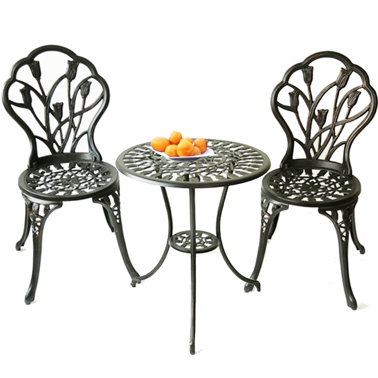 dining patio set cast iron garden table and chairs set