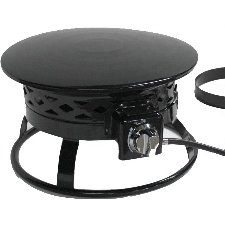 Best Choice Outdoor Camping Steel Gas Fire Pit With Metal Cover