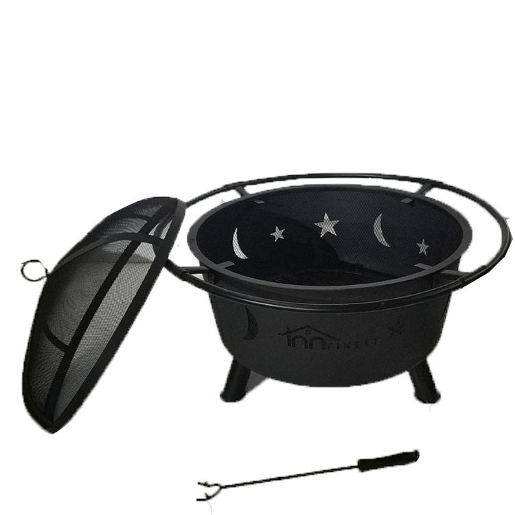 garden diy big deep brazier modern sphere fire pit with bbq grill