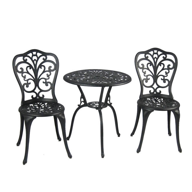 Patio garden cast aluminum Antique Bronze 3 Piece Bistro Set